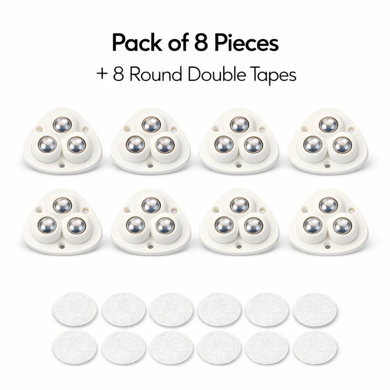 Heavy Furniture Moving Caster Wheels (Buy 8 & Get Free 8) + (Get Free Mobile Charm) + (Get Free 160w Fast Charger Worth Rs.1799)